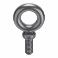 Machinery Eye Bolt: With Shoulder, Steel, Plain, M30x3.50 Thread Size, 76 mm Thread Lg