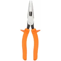 Needle Nose Plier: Insulated, 1 1/4 in Max Jaw Opening, 8 7/8 in Overall Lg, 2 3/8 in Jaw Lg, Smooth (MPN D203-8-INS)