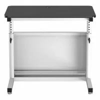 VERSADESK Standing Desk: Black, Wood, 36 in Overall Wd, 24 in Overall Dp, 36 in Max Desktop Ht (MPN CTL3624-WB)