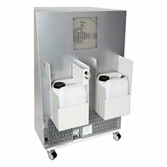 This water supply set is designed for use with BINDER Constant Climate Chambers to provide water for humidity control. It is compatible with manufacturer model number 9020-0321. Typical applications include environmental testing and stability testing in laboratory settings.