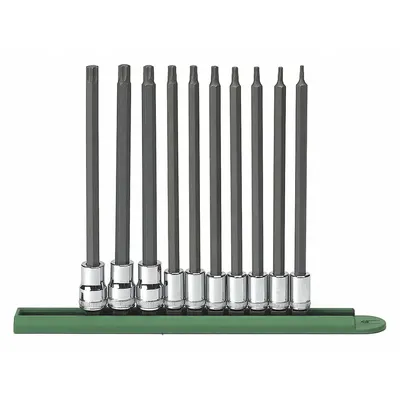 GEARWRENCH Socket Bit Sets: 1 - 25 Pieces, 1/4 in, 3/8 in Drive Size, 10 Pieces - Hex Bit Socket Sets