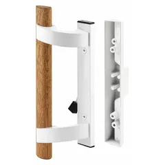This PRIME-LINE recessed handle is designed for sliding doors, providing a flush-mount locking solution. It measures 9 inches in height and 1 1/8 inches in width. Typical applications include securing access panels, equipment enclosures, and interior partitions in commercial or industrial settings.