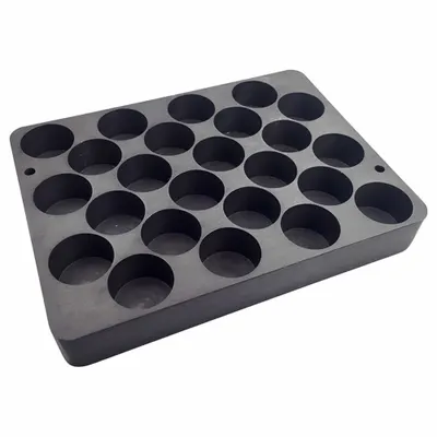 GLAS-COL Vial Block: 2 in Overall Ht, 7 1/8 in Overall Lg, 5 3/8 in Overall Wd - Dry Evaporator & Concentrator Blocks