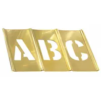 C.H. HANSON Stencil Set: Ampersand (&)/A to Z/Comma (,)/Dash (-)/Period (.), 4 in Character Ht (MPN 10034)