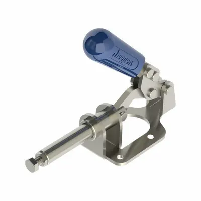 JERGENS Straight-Line Toggle Clamp: Flange Base Mounting, Std Horizontal Handle - Standard Straight-Line Toggle Clamps