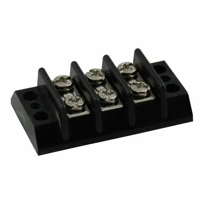 OEM Barrier Terminal Strip: 3 Poles - Surface Mount Barrier Strips