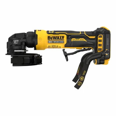 DEWALT Angle Grinder: 4 in Wheel Dia, Brushless Motor, 20V DC, Std Head, Barrel Grip Grip - DEWALT Cordless Angle Grinders