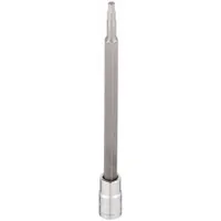 WESTWARD Socket Bit: 3/8 in Drive Size, Hex Tip, 4 mm Tip Size, 4 13/16 in Overall Lg, Fixed Insert