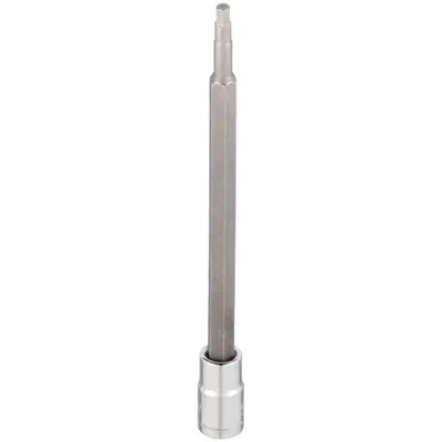WESTWARD Socket Bit: 3/8 in Drive Size, Hex Tip, 4 mm Tip Size, 4 13/16 in Overall Lg - Hex Bit Sockets