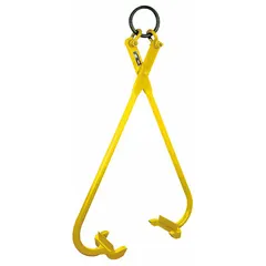 Die lifting tongs with a working load limit of 2,000 lb and a max jaw opening of 20 in. Designed for handling dies in stamping, forging, and metalworking operations, enabling secure gripping and positioning during setup, maintenance, or press changes.