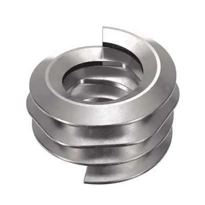 HELI-COIL Helical Insert: Tangless Tang Style, Screw-Locking, #6-32 Thread Size, Plain - Screw-Locking Tangless Helical Inserts