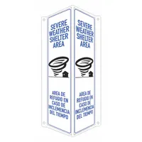 Safety Sign: Aluminum, Mounting Holes Sign Mounting, 18 in x 8 in x 3 in Nominal Sign Size (MPN LCVB-0050-RA_4x18)