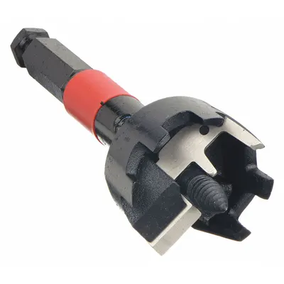 MILWAUKEE Self Feed Drill Bit: 2 1/8 in Drill Bit Size, Hex, 7/16 in Shank Dia - Self-Feed Drill Bits with Replaceable Blades