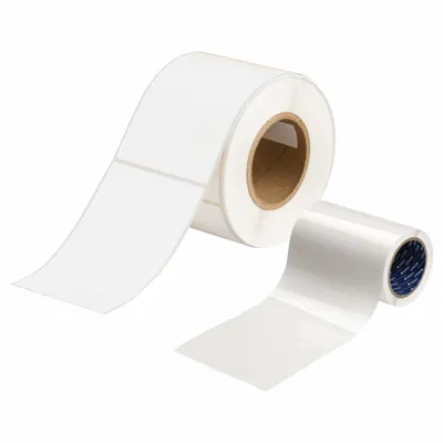 BRADY Label and Laminating Kit: Label and Laminating Kit, Vinyl, White, Permanent Adhesive - Label Protection Overlaminates