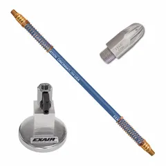 This focused blow off station delivers directed airflow for industrial cleaning, drying, and cooling tasks. It operates at 250 psi with a 12-inch hose and includes a magnetic base for secure positioning. Suitable for removing debris or moisture from parts and equipment in manufacturing and assembly environments.