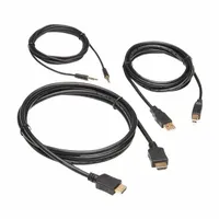 EATON TRIPP LITE Server Management Cable Kit: DVI/HDMI/Stereo Audio/USB 2.0, 3840x2160 @ 30Hz, Male (MPN P782-006-HA)