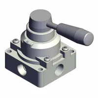 Hand Valve: VH Series, Lever Actuator, 3/8 in BSPT, Side-Ported Body, 1 MPa Op Pressure - Max (MPN VH300-03)