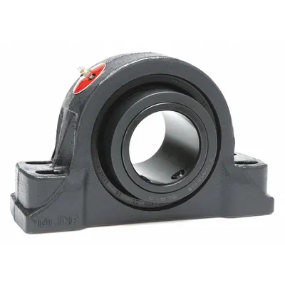MOLINE BEARING Pillow Block Bearing: 3 7/16 in Bore, Expansion, Cast Iron - Expansion Pillow Block Spherical Roller Bearings