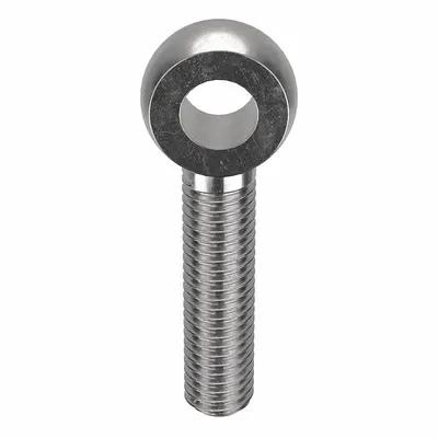 KEN FORGING Fixed Rod End: Stainless Steel, Plain, Right Hand - Stainless Steel Male Threaded Fixed Rod Ends