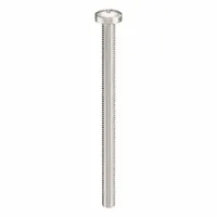 Machine Screw: M4x0.70 Thread Size, 60 mm Lg, 18-8, Stainless Steel, Plain, Pan, Phillips, 25 PK (MPN ZSCRW-270)