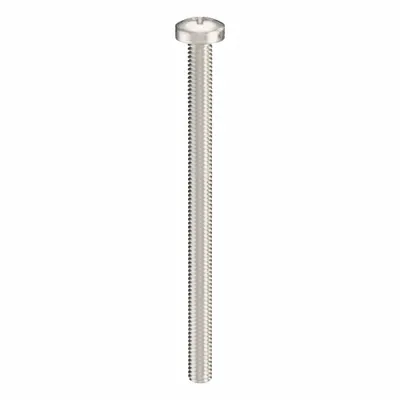 USA INDUSTRIALS Machine Screw: M4x0.70 Thread Size, 60 mm Lg, 18-8, Stainless Steel, Plain - Pan Head Machine Screws