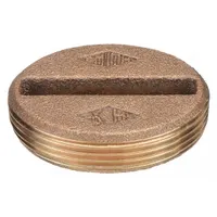 JAY R. SMITH MFG. CO Floor Cleanout: 3 in Overall Dia, 1 in Overall Ht, Cast Bronze, Cast Bronze (MPN 4470T03)