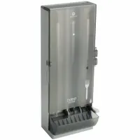 DIXIE Fork Dispenser: Series B, Lever, Wall, 24 3/4 in Ht, 8 3/4 in Dp, Black (MPN SSFPD120)