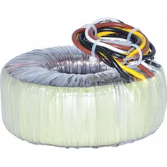 Single-phase open core control transformer with 115V AC input and 24V AC output. Rated 300 VA, includes line cord, and features foot mounting. Suitable for stepping down voltage in industrial control circuits such as relays, contactors, and PLCs.