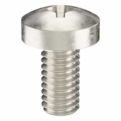 USA INDUSTRIALS Machine Screw: M4x0.70 Thread Size, 8 mm Lg, 18-8, Stainless Steel, Plain - Pan Head Machine Screws