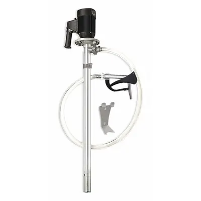 Dayton Electric Drum Pump: Pump with Hose & Nozzle, 1 1/10 hp HP, 220 V AC, 15 gpm - Centrifugal Electric Drum Pumps