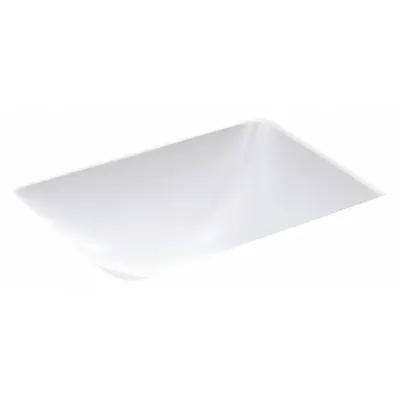 KOHLER Bathroom Sink: White, Vitreous China, 20 1/4 in Overall Lg, 15 3/4 in Overall Wd - Undermount Bathroom Sinks without Faucets