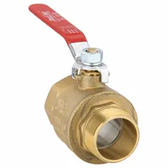 Brass Ball Valve, 1-1/2 in, MIP x FIP, Lever Handle