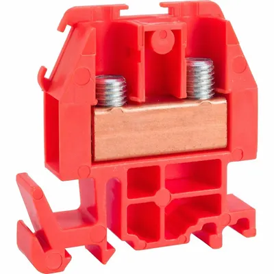 SQUARE D Terminal Block: DIN Rail Mounting Type, Box Lug Wire Termination - Pass-Through Blocks