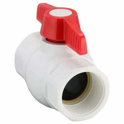 NDS Manual Two-Way Ball Valve: 2 in, PVC, Straight, FNPT x FNPT, 150 psi Max. Pressure (CWP) - PVC Ball Valves