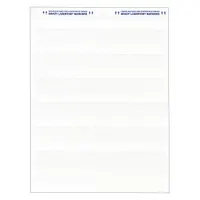 Polyester wraparound label with white matte finish. Designed for wire gauges 10 AWG to 6 AWG. Used for permanent identification of wires and cables in control panels, electrical installations, and maintenance applications. Resists abrasion, solvents, and high temperatures