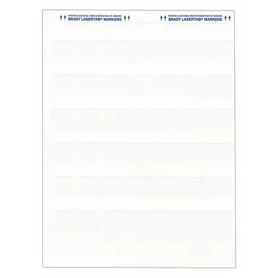BRADY LAT-18-361-2.5 Wraparound Label - Brady Precut Label Sheets