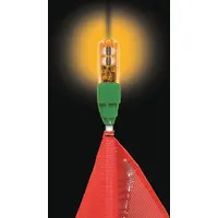 Warning Whip Light: LED, Flashing, 2.4 to 12 W, Amber, 3/4 in Ht, 1 in Wd (MPN WLFS.4LED.AF)