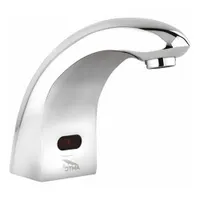 AMTC VALVE Bathroom Sensor Faucet: Hybridflo, Brass, Chrome Finish, Single-Post, Battery/Plug-In (MPN AEF-300)