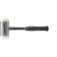 Dead Blow Hammer: Steel Handle, Textured Grip, 4 lb Head Wt, 2 3/8 in Hammer Face Dia, Steel (MPN 3377060)