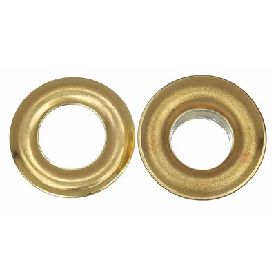 WESTWARD Grommet Kit Refill: Brass, 0.5 in Inside Dia, 1.06 in Outside Dia - Brass Grommets