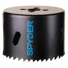 This bi-metal hole saw cuts through wood, metal, and plastic. It features 4/6 variable teeth per inch for reduced vibration and a maximum cutting depth of 1 7/8 in. The 1/2"-18 arbor connection fits standard arbors. Suitable for creating clean holes in electrical, plumbing, and HVAC installations.