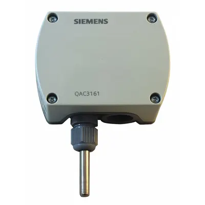 Siemens Temperature Sensor: Outdoors, Conduit Box, -58°F to 122°F, 0 to 10V DC - Outdoor Temperature Sensors
