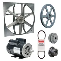 Exhaust Fan with Drive Package: Belt Drive, 54 in Blade, 2 hp, 29,332 cfm, 115/208-230V AC, 1 ph (MPN 7AR71)