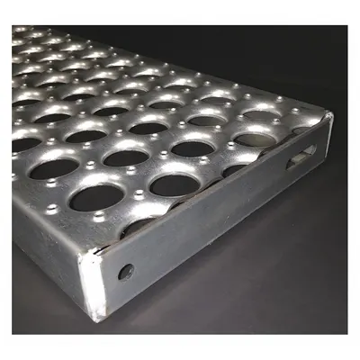 OEM APPROVED VENDOR Stair Tread, Open Grip, Steel, 61G13102-TRD48 - Stair Treads & Channels
