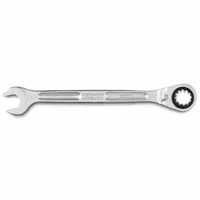 PROTO Combination Wrenches: Alloy Steel, Full Polish Chrome, 15/16 in Head Size, Std, Reversing (MPN JSCV30B)