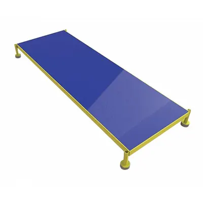 TRI-ARC Adjustable Height Work Platform: 8 in Platform Ht - Max, 24 in Platform Wd - Cushioned Adjustable-Height Single-Step Platforms