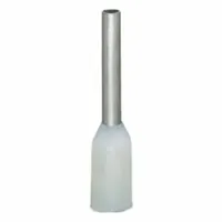 WAGO Wire Ferrule: 20 AWG Max Wire Size, Holds 1 Wire, White, Polypropylene, 0.04 in Ferrule Dia (MPN 216-201-WWG)