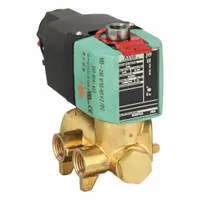REDHAT Solenoid Valve: 4-Way, 1/4 in Pipe Size, 100 to 240V AC/DC, Watertight/Without Junction Box (MPN 8345P001)