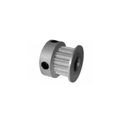 Dayton Timing Pulley: Curvilinear, Fixed, For 6 mm Belt Wd, 14 Teeth, 3 mm Pitch - HTD Section Fixed-Bore Timing Pulleys with Hub