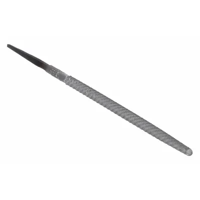 NICHOLSON Machinists File: Round, Single-Cut, Safe Edge Cut, Bastard Cut, 4 in Lg without Tang - Single-Cut Round Files